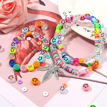 Best selling DIY Acrylic Smile Mix Color Beads